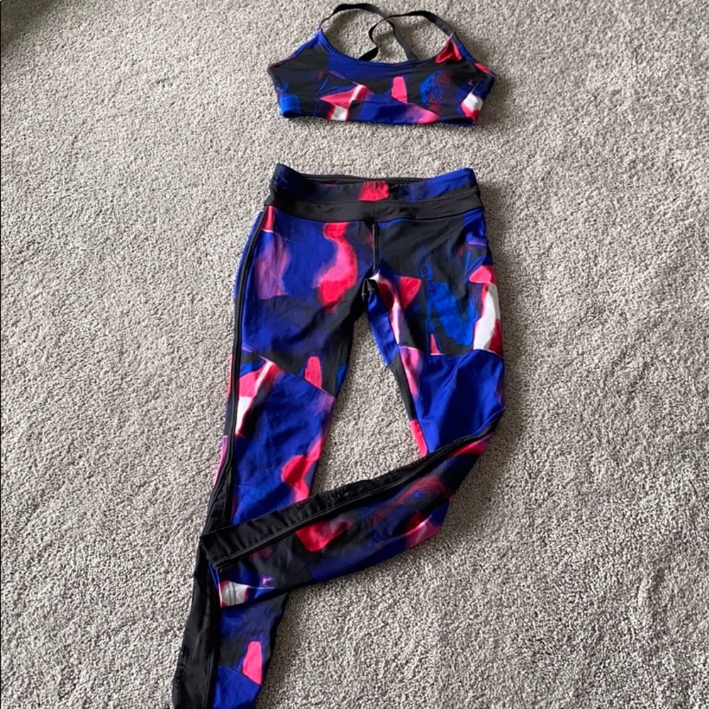 Activewear bra and leggings set